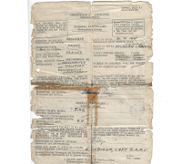 Dicharge Papers for Franz Obermayer