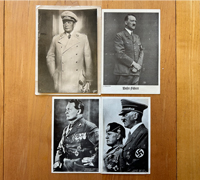 4 Postcards - Hitler, Göring & Mussolini