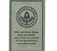 FAD Freiwilliger Arbeitsdienst Membership book