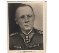 RK w oaks & swords & diamonds Winner Erwin Rommel Postcard