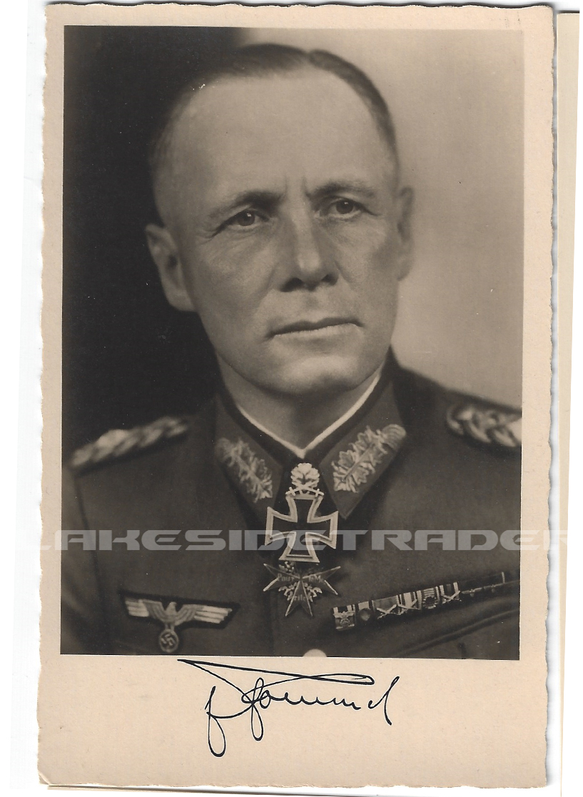 RK w oaks & swords & diamonds Winner Erwin Rommel Postcard