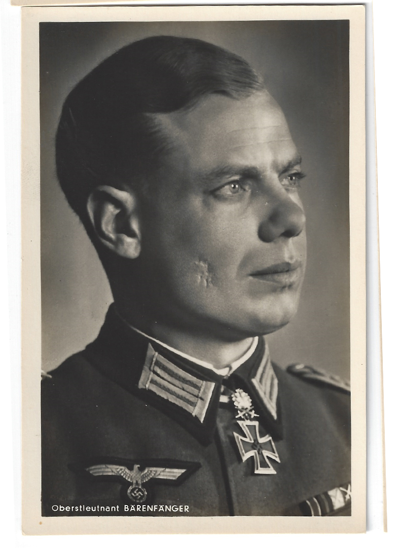 RK w Oaks & Swords Winner Erich Bärenfänger Postcard