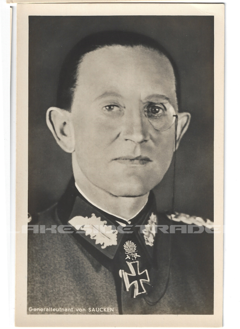 RK w Oaks & swords & Diamonds Winner Dietrich von Saucken Postcard