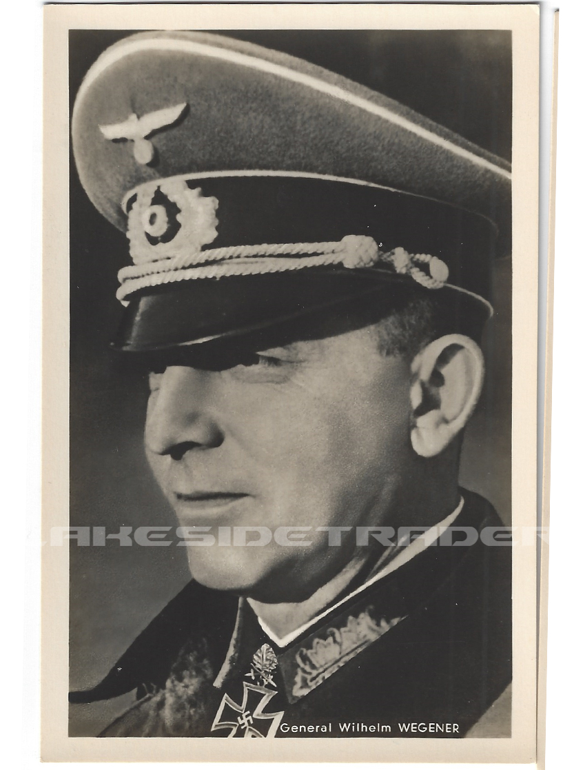 RK w Oaks Winner & swords Wilhelm Wegener Postcard