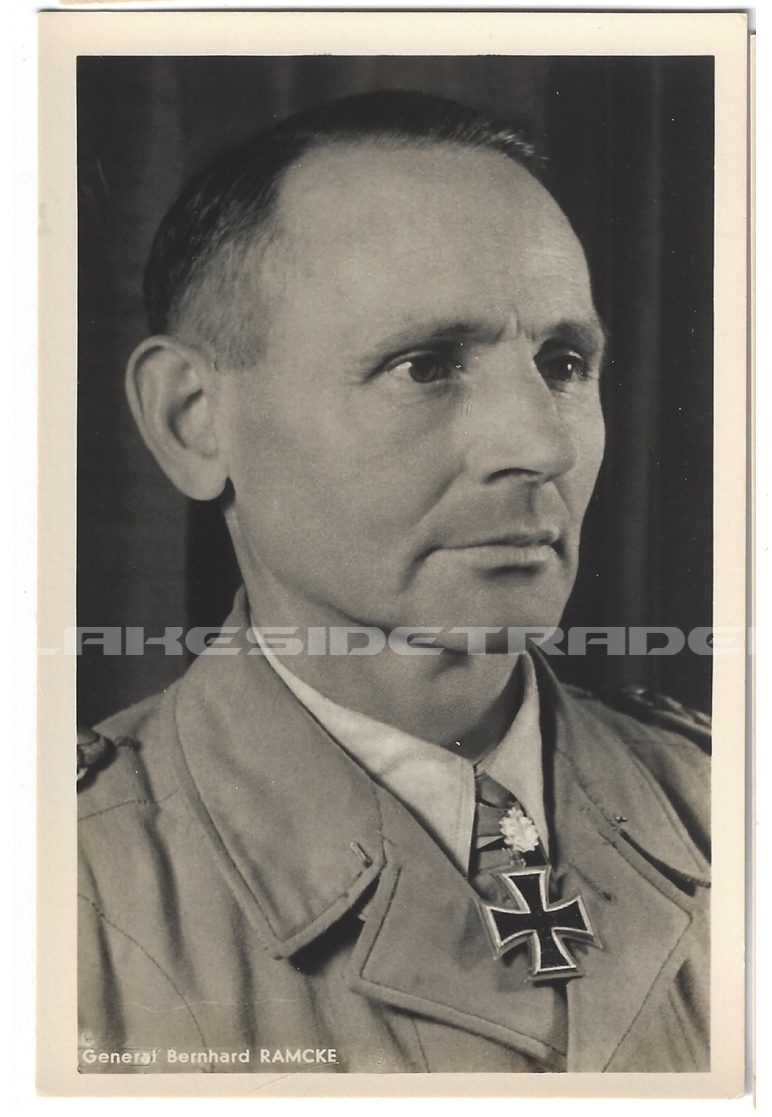 RK w Oaks & Swords w Diamonds Winner Hermann-Bernhard Ramcke Postcard