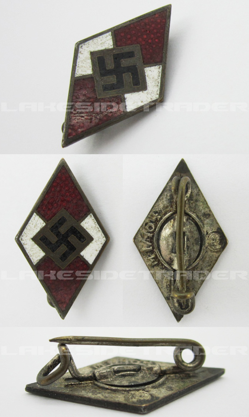 Hitler Youth Membership Pin by RZM M1/164