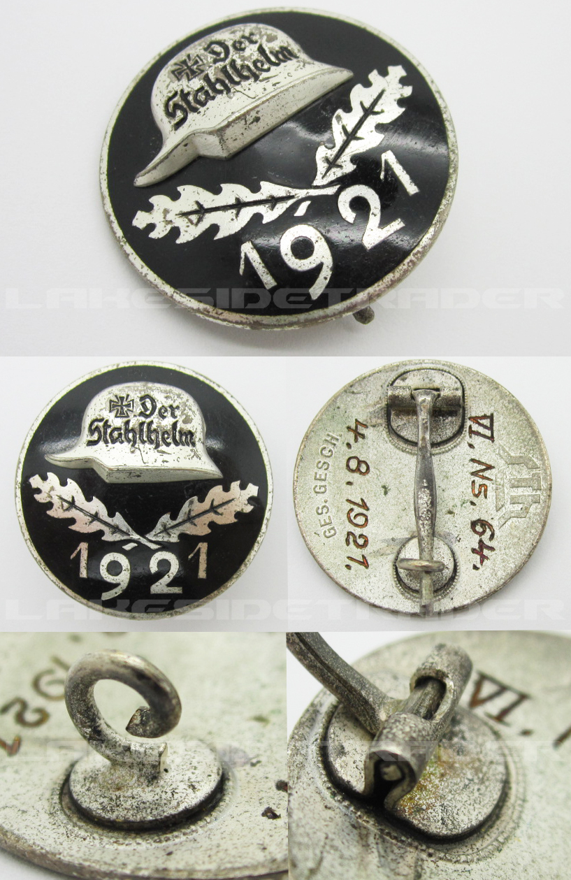 Der Stahlhelm Members Commemorative Badge 1921