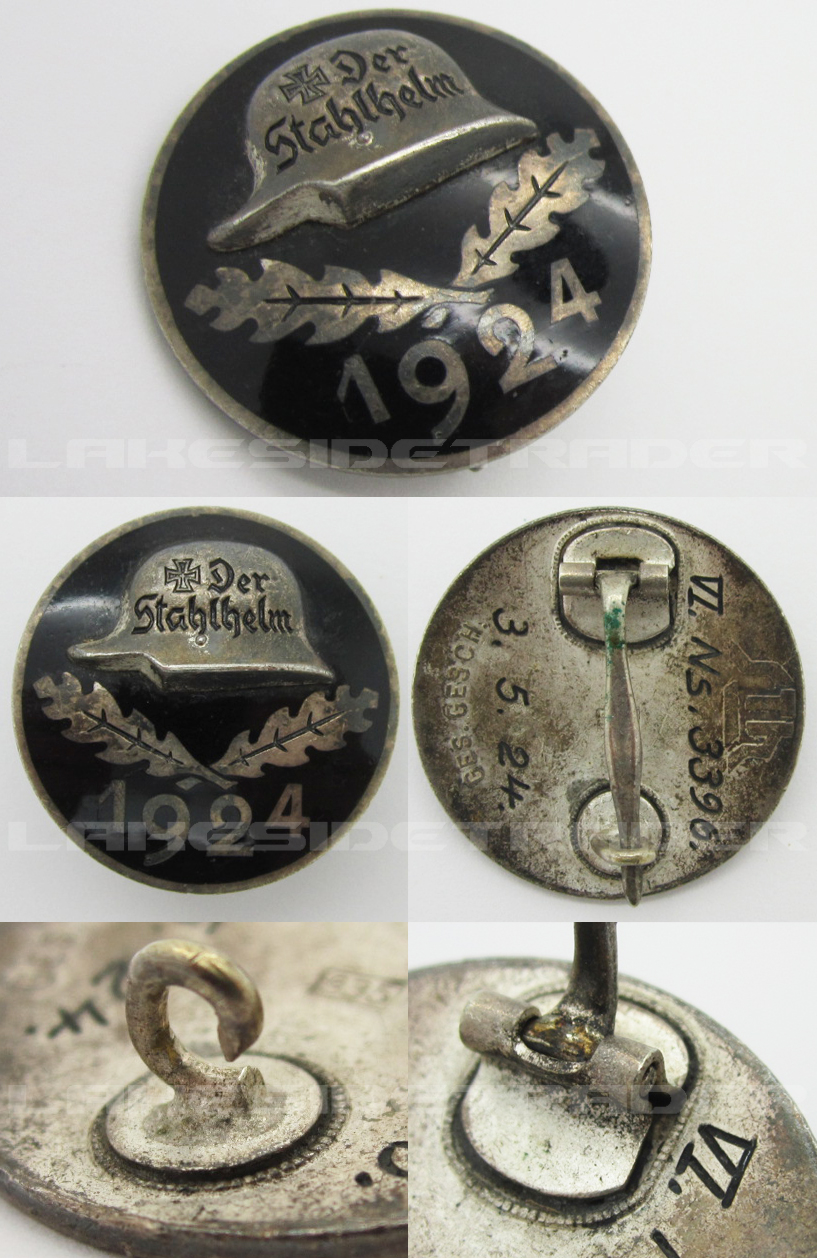 Der Stahlhelm Members Commemorative Badge 1924