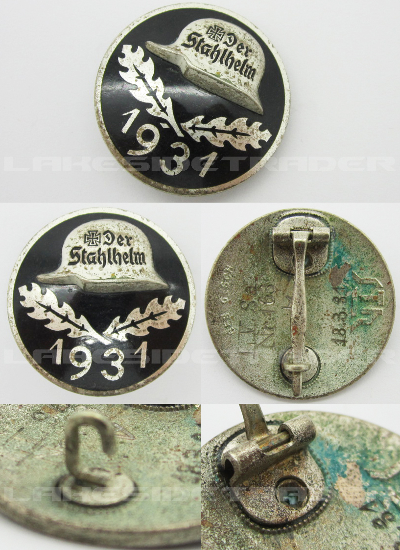 Der Stahlhelm Members Commemorative Badge 1931
