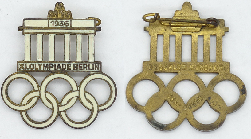 1936 Olympics Enameled Pin