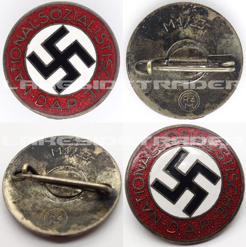 NSDAP Membership Pin by RZM M1/23