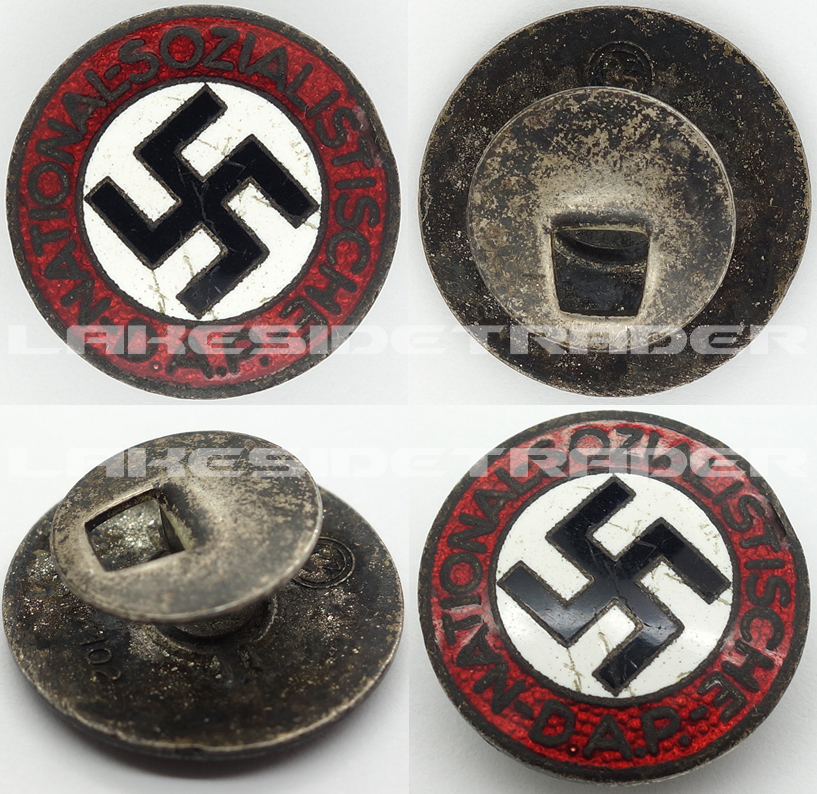 Buttonhole - NSDAP Membership Pin by RZM M1/15