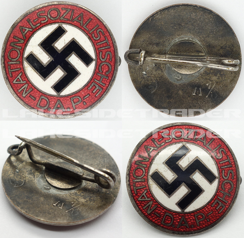 NSDAP Membership Pin by RZM M1/6