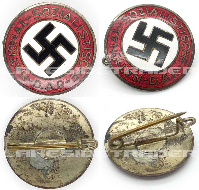 Transitional NSDAP Membership Pin by RZM 6.