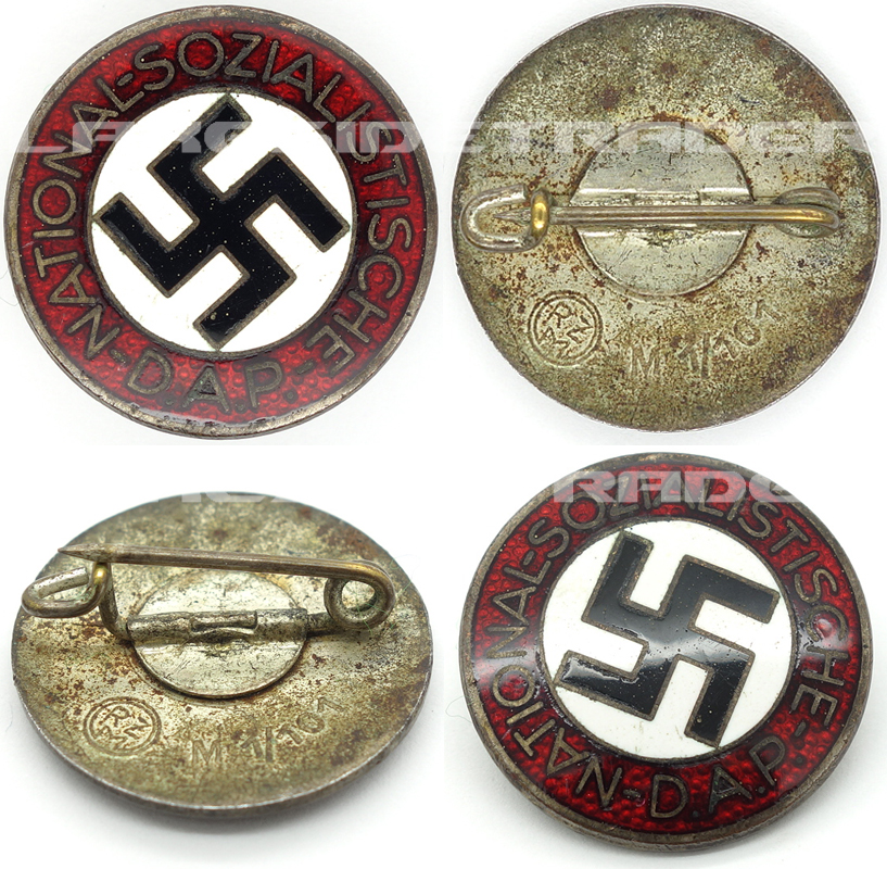 NSDAP Membership Pin by RZM M1/101