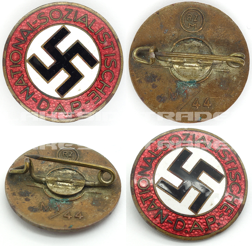 NSDAP Membership Pin by RZM M1/44