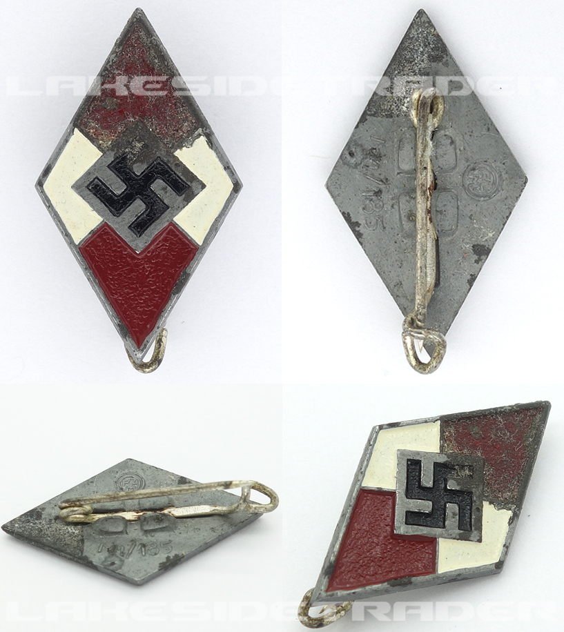 Hitler Youth Membership Pin by RZM M1/185