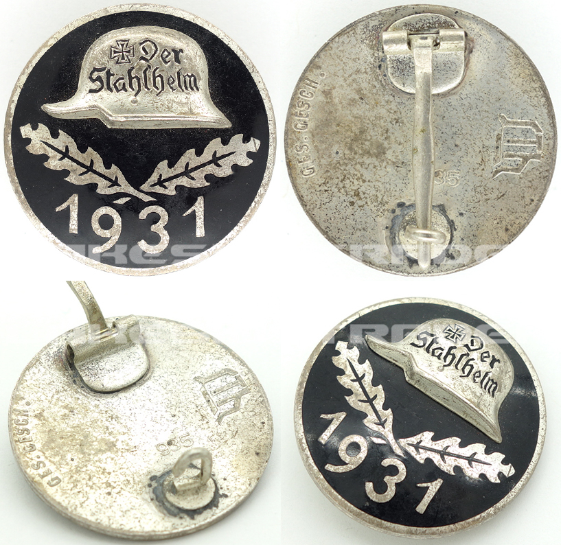 Stahlhelmbund Membership Badge 1931