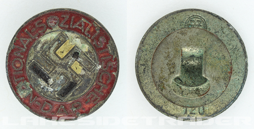 Buttonhole - NSDAP Membership Pin by RZM M1/120