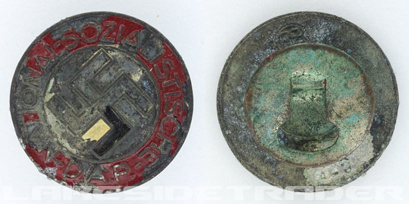 Buttonhole - NSDAP Membership Pin by RZM M1/120