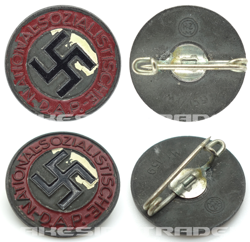 NSDAP Membership Pin by RZM M1/159