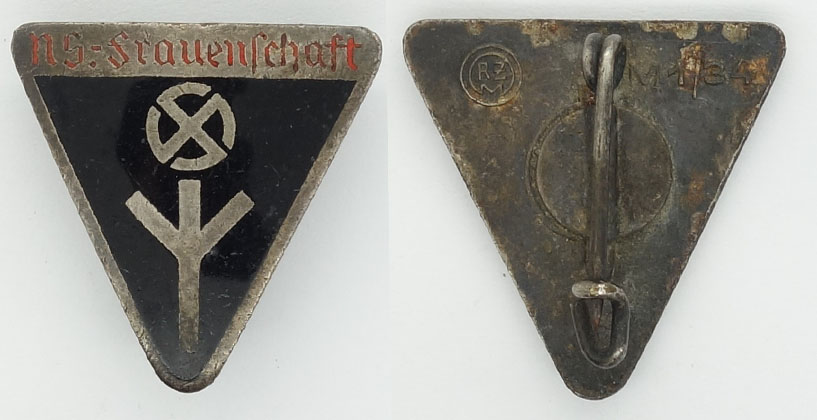 Women’s “Deutsches Frauenwerk” Membership Pin by RZM M1/34