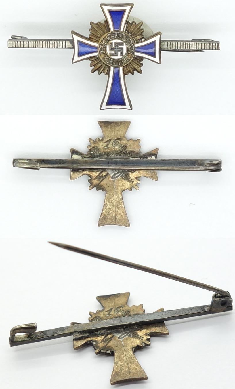 Miniature Lapel Pin Bronze Mothers Cross