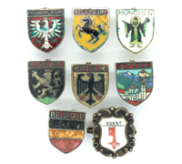 Lapel/Alpine Hat Coat of Arms Pins