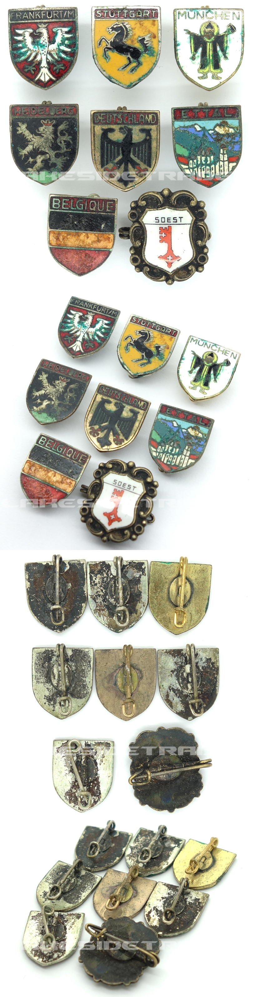 Lapel/Alpine Hat Coat of Arms Pins