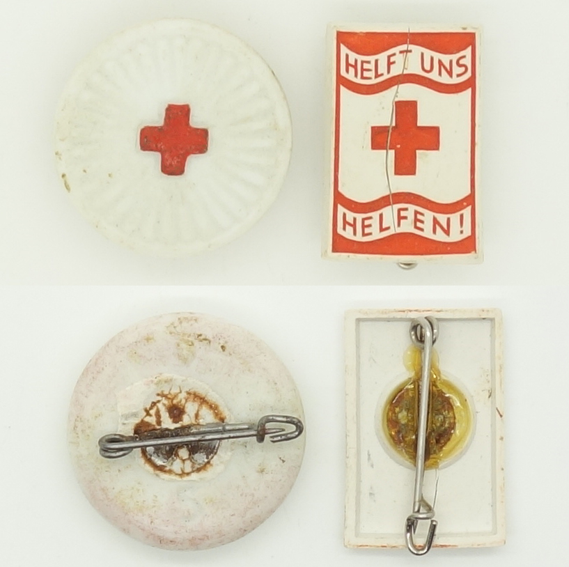 2 Red Cross pins