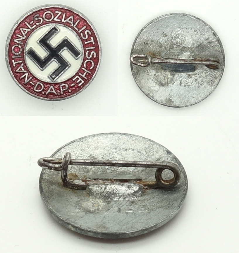 NSDAP Membership Pin by RZM M1/128