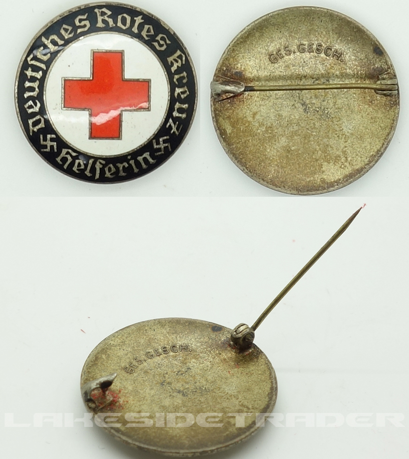 DRK Helper Active Service Brooch