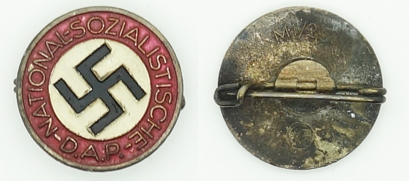 NSDAP Membership Pin by RZM M1/25