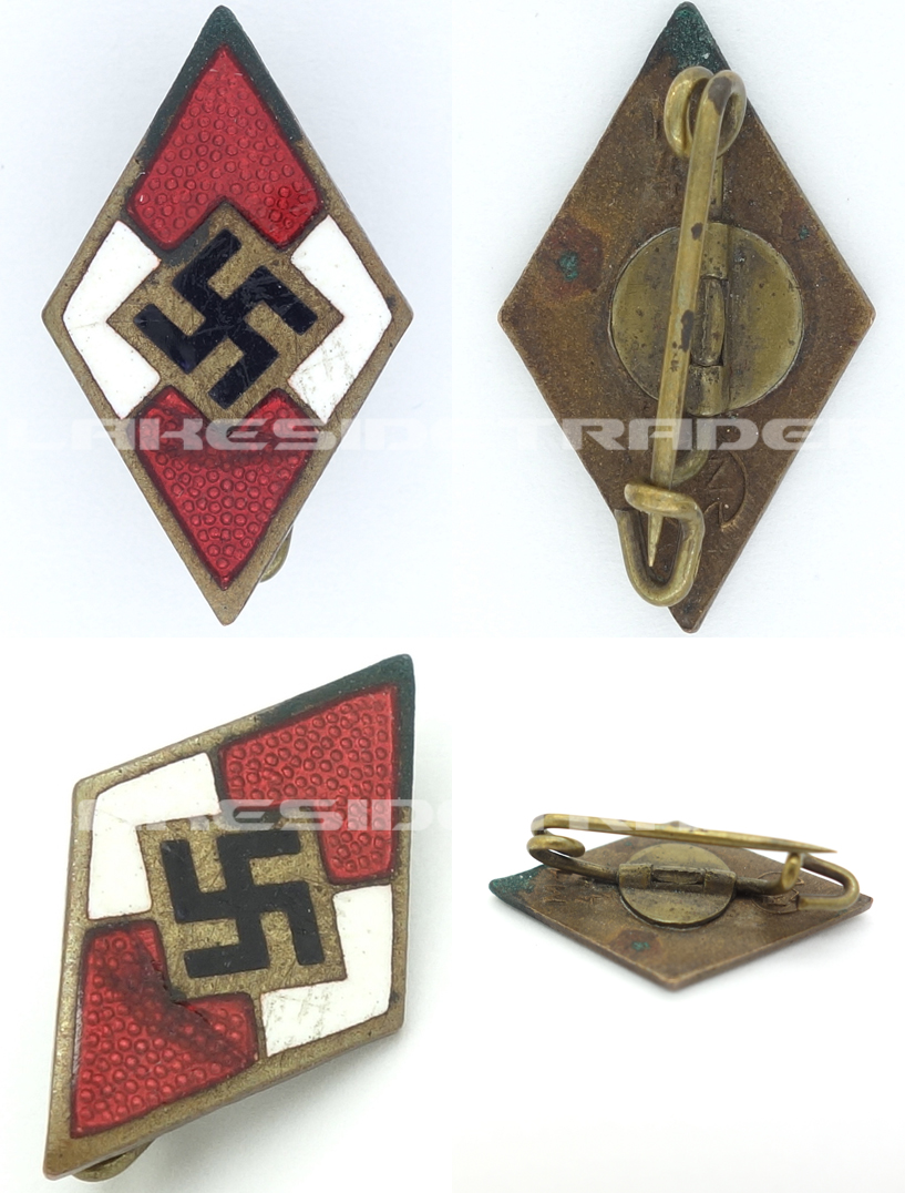 Hitler Youth Membership Pin by RZM M1/44