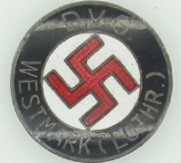 D.V.G. Westmark NSDAP Membership Pin by W. Redo