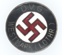 D.V.G. Westmark NSDAP Membership Pin by W. Redo