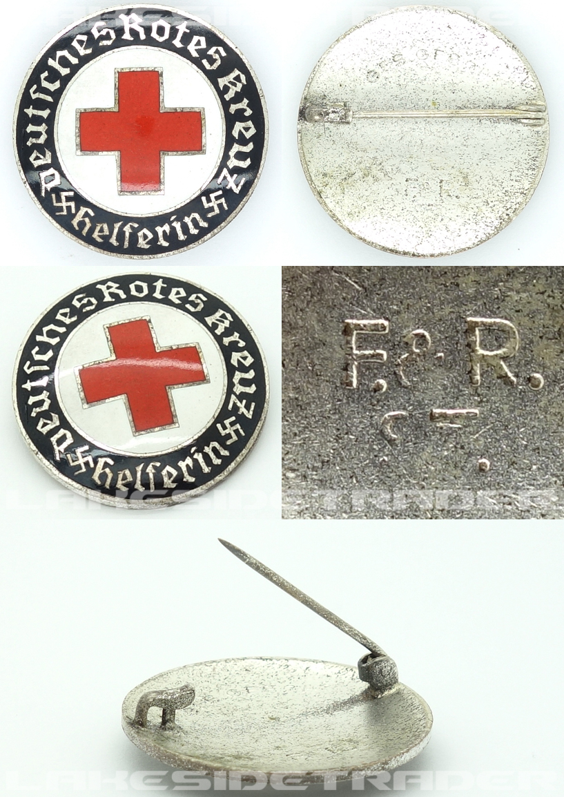 Red Cross Samaritan’s Active Service Brooch by F&R