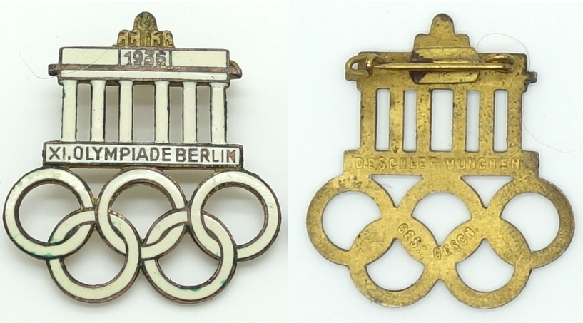 1936 Olympics Enameled Pin 1936 Olympics Enameled Pin