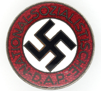 Buttonhole - NSDAP Membership Pin by RZM M1/8