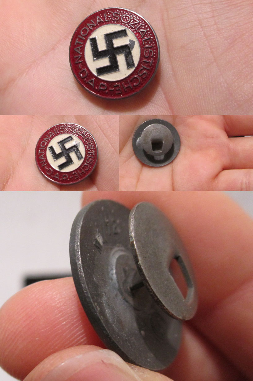 Buttonhole NSDAP Membership Pin