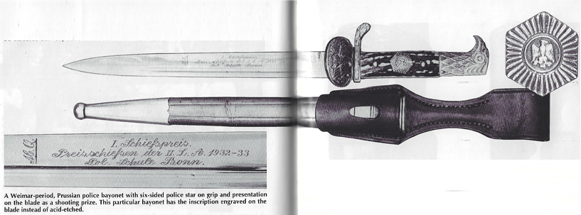 The Textbook Shooting Prize Clamshell Police Bayonet