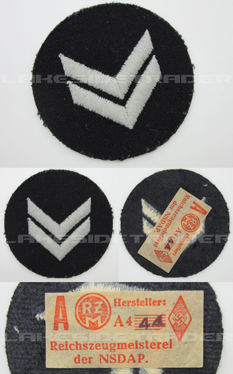 Tagged Marine HJ Oberrottenführer Rank Chevron