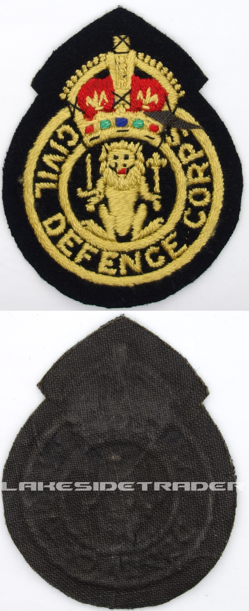 British Civil Defense Corps Patch