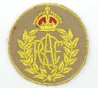 RCAF Women's Division Tropical Cap Badge