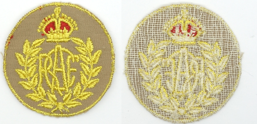 RCAF Women's Division Tropical Cap Badge