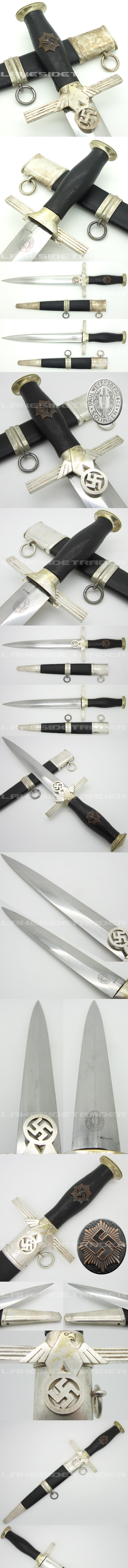 RLB 2nd Model Officers Dagger by P. Weyersberg