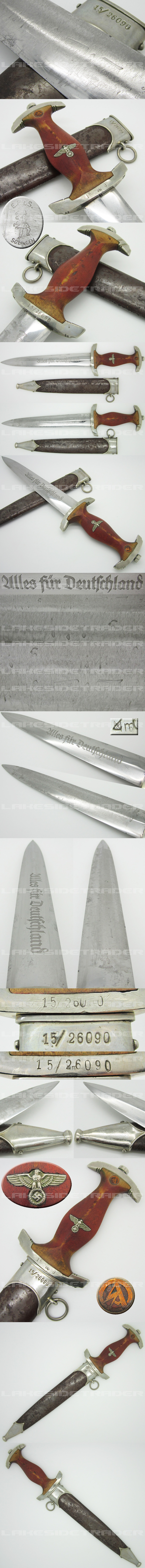 Brigade Numbered Partial Röhm SA Dagger by E.P.&S.