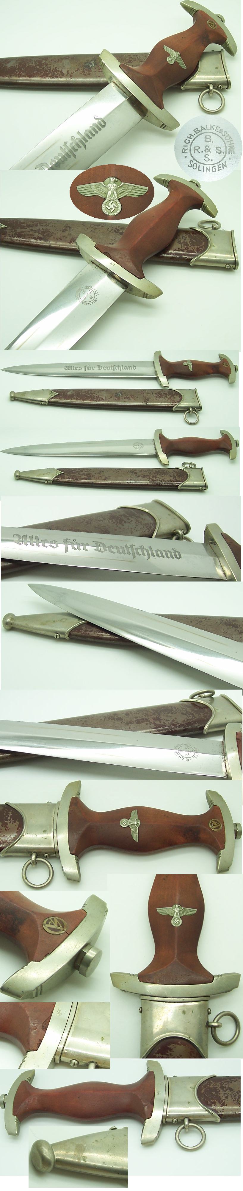 Early SA Dagger by Rich. Balke & Sohne