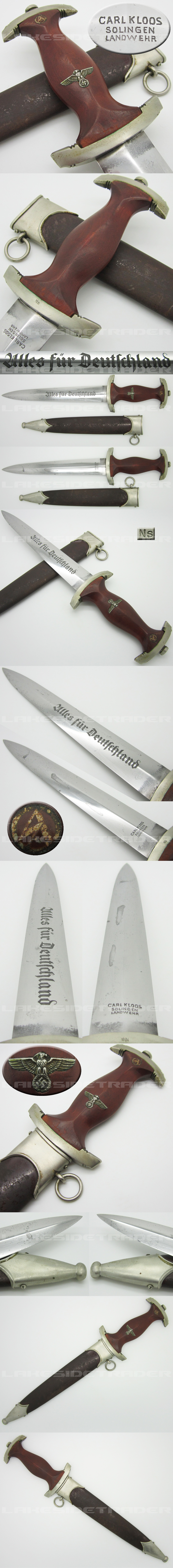 Early SA Dagger by Carl Kloos