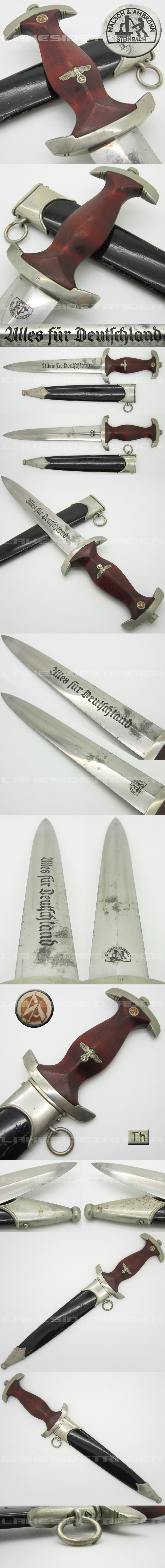 Early NSKK Dagger by Malsch & Ambronn